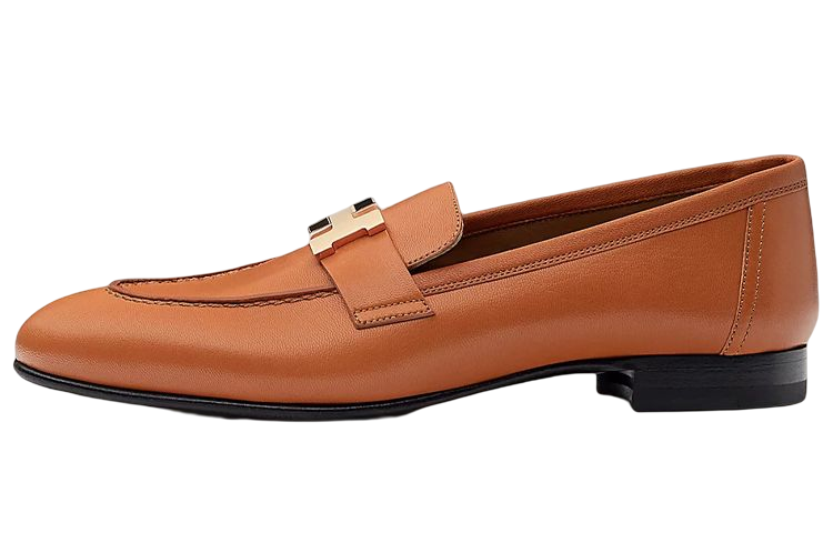 Buy (W) HERMES Loafer 'Kulit Anak Sapi Coklat' H182182Z-1V