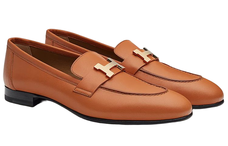 Lookbook (W) HERMES Loafer 'Kulit Anak Lembu Coklat' H182182Z-1V