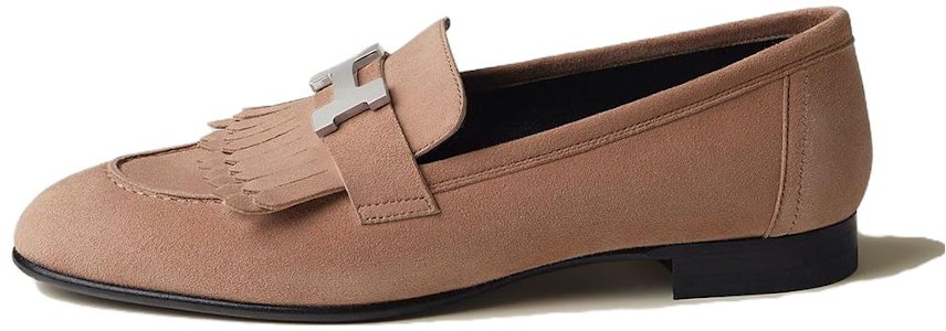 HERMES愛馬仕 羊皮毛一體 圓頭 樂福鞋 女款 珠光玫瑰色 Buy HERMES愛馬仕 羊皮毛一體 圓頭 樂福鞋 女款 珠光玫瑰色