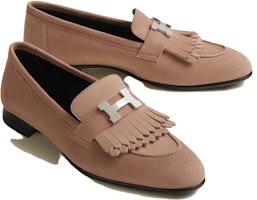 HERMES愛馬仕 羊皮毛一體 圓頭 樂福鞋 女款 珠光玫瑰色 Order HERMES愛馬仕 羊皮毛一體 圓頭 樂福鞋 女款 珠光玫瑰色