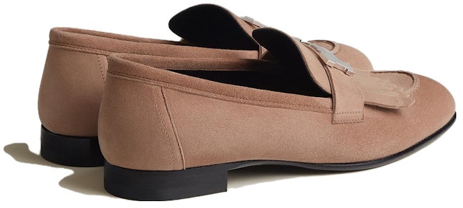 HERMES愛馬仕 羊皮毛一體 圓頭 樂福鞋 女款 珠光玫瑰色 Lookbook HERMES愛馬仕 羊皮毛一體 圓頭 樂福鞋 女款 珠光玫瑰色