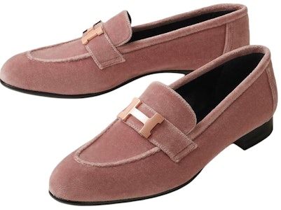 (W) HERMES Mocasines 'Lentejuelas Rosewood' H232184Z-D43 Lookbook (W) HERMES Mocasines 'Lentejuelas Rosewood' H232184Z-D43