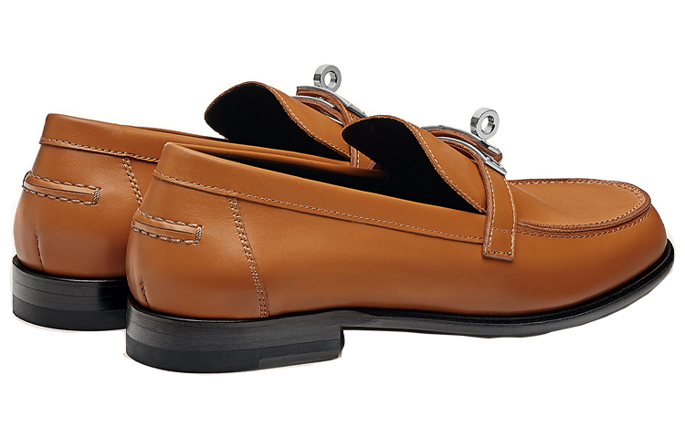 Shop (W) HERMES Kasut Loafer 'Kasual Ringkas Coklat' H212114ZV-A3