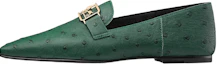 Buy (W) HERMES Kasut Loafer 'Ostrich Lembut Hijau' H202073Z-6W