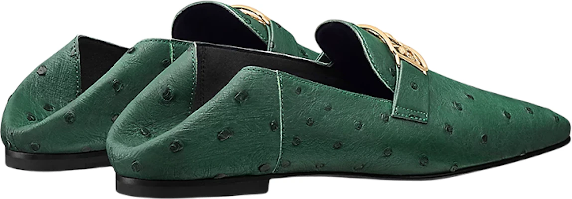 (W) HERMES Kasut Loafer 'Ostrich Lembut Hijau' H202073Z-6W Lookbook (W) HERMES Kasut Loafer 'Ostrich Lembut Hijau' H202073Z-6W