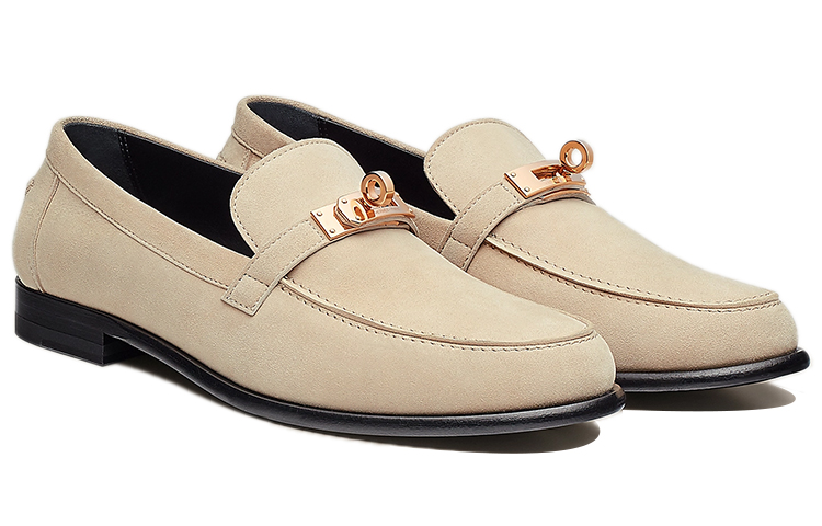 Lookbook (W) HERMES Mocassino ''Pelle Scamosciata e Capra Gomma Bianca'' H212116Z-T8