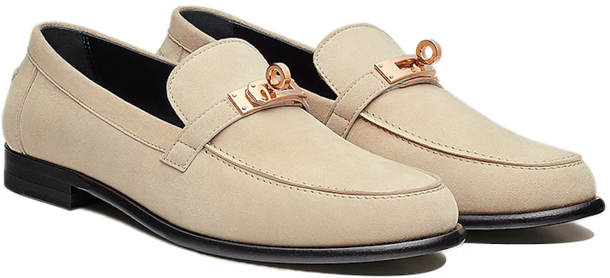 (W) HERMES Mocassino ''Pelle Scamosciata e Capra Gomma Bianca'' H212116Z-T8 Lookbook (W) HERMES Mocassino ''Pelle Scamosciata e Capra Gomma Bianca'' H212116Z-T8