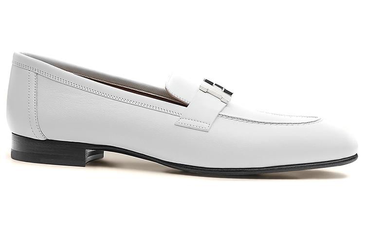 Order (W) 에르메스 화이트 송아지 가죽 로퍼 H211288Z-92