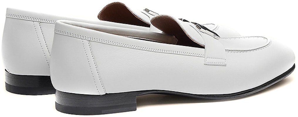 (W) HERMES Kasut Loafer 'White Calfskin' H211288Z-92 Lookbook (W) HERMES Kasut Loafer 'White Calfskin' H211288Z-92