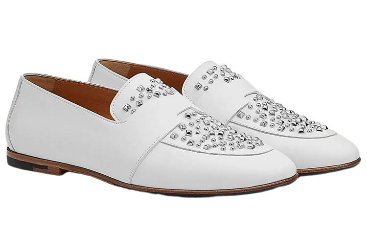 Order (W) 에르메스 화이트 송아지 가죽 로퍼 H212168Z-90