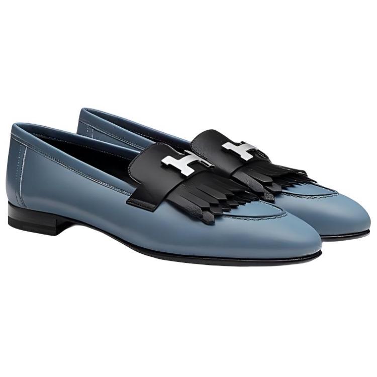 Order (W) HERMES Loafer Flat 'Blue Fashion' Sepatu Biru Elegan H181069Z-OI