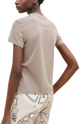 (Women) HERMES Logo Crew Neck Short Sleeve T-Shirt Women’s Grey H4H4643DADK Lookbook (Women) HERMES Logo Crew Neck Short Sleeve T-Shirt Women’s Grey H4H4643DADK