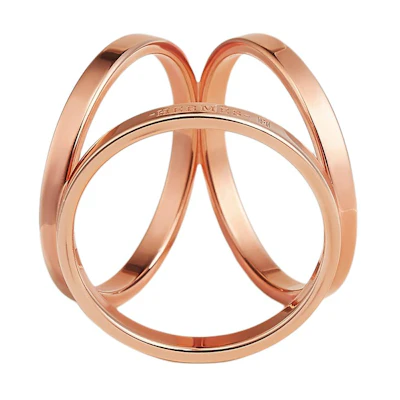(Women) HERMES Logo Gold Silk Scarf Ring for Women. H601479S-00