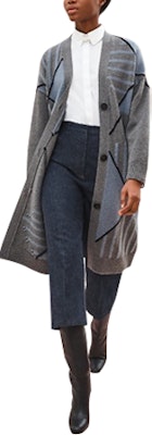 (W) 爱马仕多色钻石图案羊绒长款开衫 H0H2100D32C Order (W) 爱马仕多色钻石图案羊绒长款开衫 H0H2100D32C