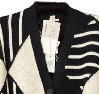 (W) 爱马仕多色钻石图案羊绒长款开衫 H0H2100D32C Details for (W) 爱马仕多色钻石图案羊绒长款开衫 H0H2100D32C