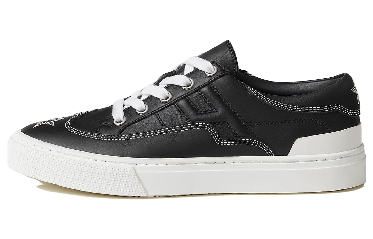 (Women) HERMES Low-Top Sneaker 'Black Calfskin' H232179Z-02