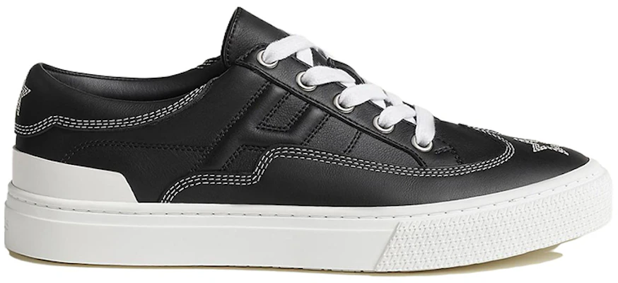 (W) HERMES Kasut Low-Top 'Kulit Anak Lembu Hitam' H232179Z-02 Order (W) HERMES Kasut Low-Top 'Kulit Anak Lembu Hitam' H232179Z-02