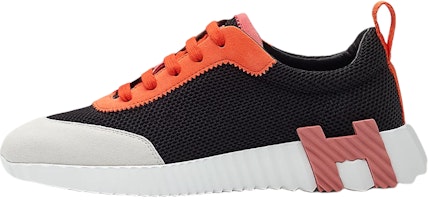 (Women) HERMES Low Top Sneaker 'Black Orange' H221177Z-02 (Women) HERMES Low Top Sneaker 'Black Orange' H221177Z-02