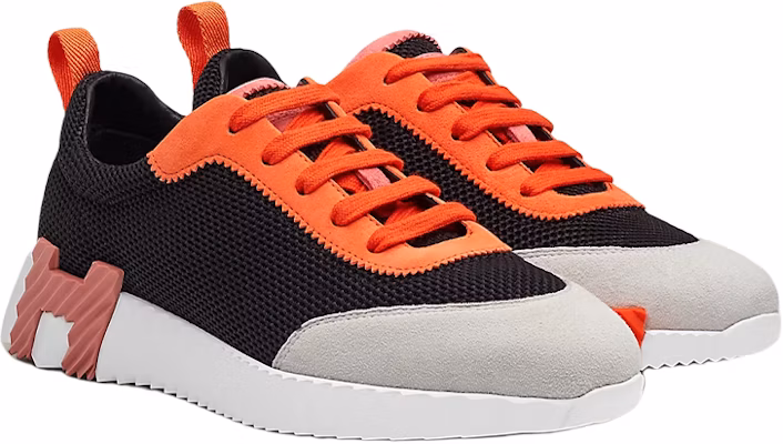 (Women) HERMES Low Top Sneaker 'Black Orange' H221177Z-02 Lookbook (Women) HERMES Low Top Sneaker 'Black Orange' H221177Z-02