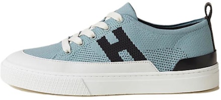 (Women) HERMES Low Top Sneaker 'Deep Blue Fabric and Leather' H231020Z-6A (Women) HERMES Low Top Sneaker 'Deep Blue Fabric and Leather' H231020Z-6A