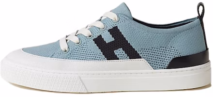 (Women) HERMES Low Top Sneaker 'Deep Blue Fabric and Leather' H231020Z-6A (Women) HERMES Low Top Sneaker 'Deep Blue Fabric and Leather' H231020Z-6A