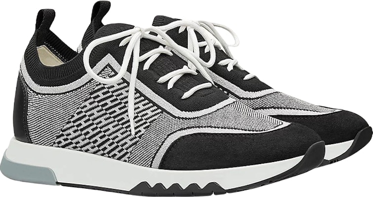 (Women) HERMES Low-Top Sneakers 'Black Calfskin and Suede' H202228Z-52 Order (Women) HERMES Low-Top Sneakers 'Black Calfskin and Suede' H202228Z-52