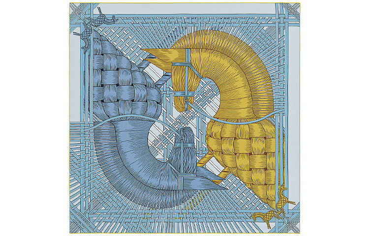 (Women) HERMES Masan & Masan Love Story Silk Scarf for Women H003684S-16