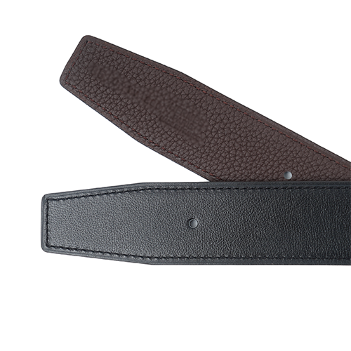 (Women) HERMES Matte Gold Buckle Calfskin Belt Black/Chocolate 3.2cm H064544CM2M-H073967CAAB 圖 4