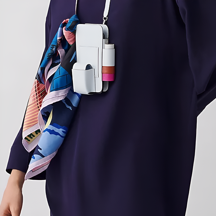 (Women) HERMES Midnight Faubourg 70x70cm Silk Scarf Multicolor for Women H982820S-16 圖 3