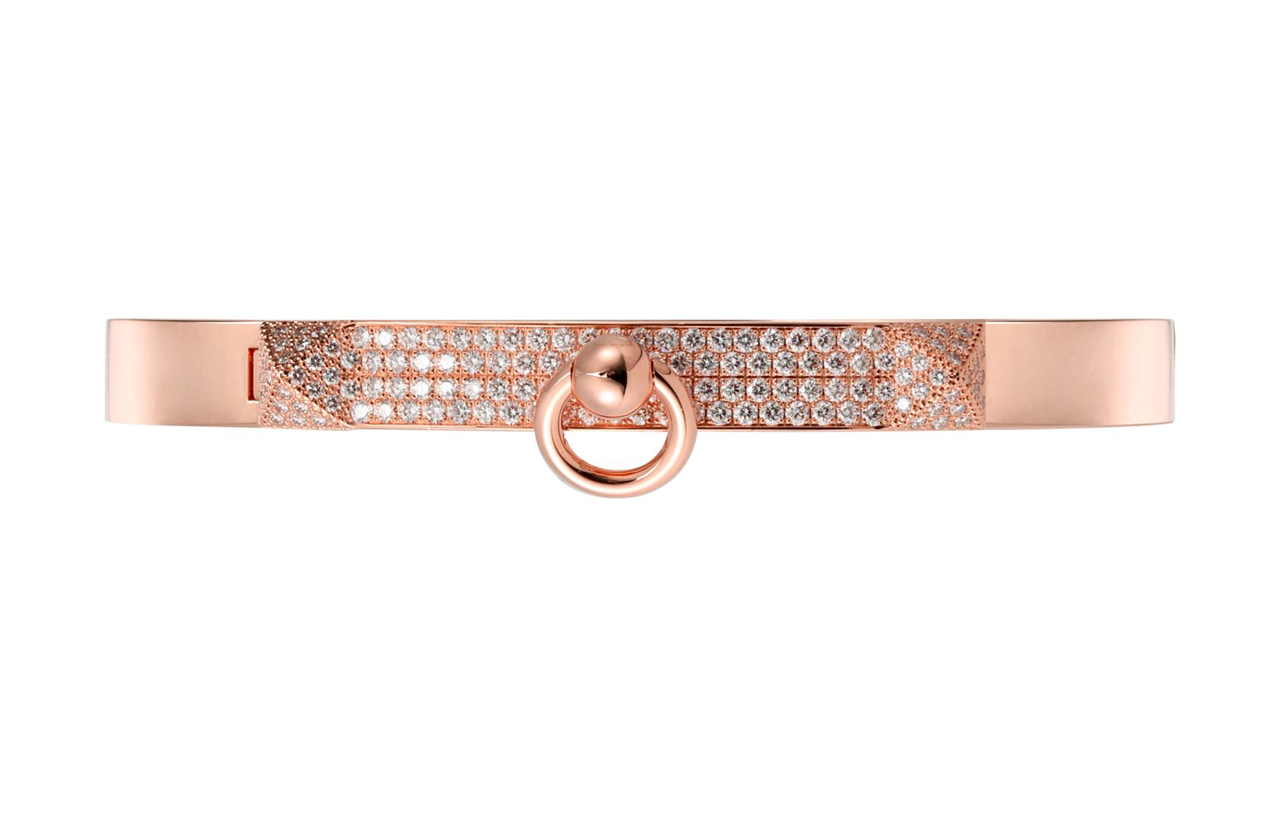 (Women) HERMES Mini Clic Chained Ancre Farandole Rose Gold Diamond Bracelet for Women H214444B-00ST 圖 3