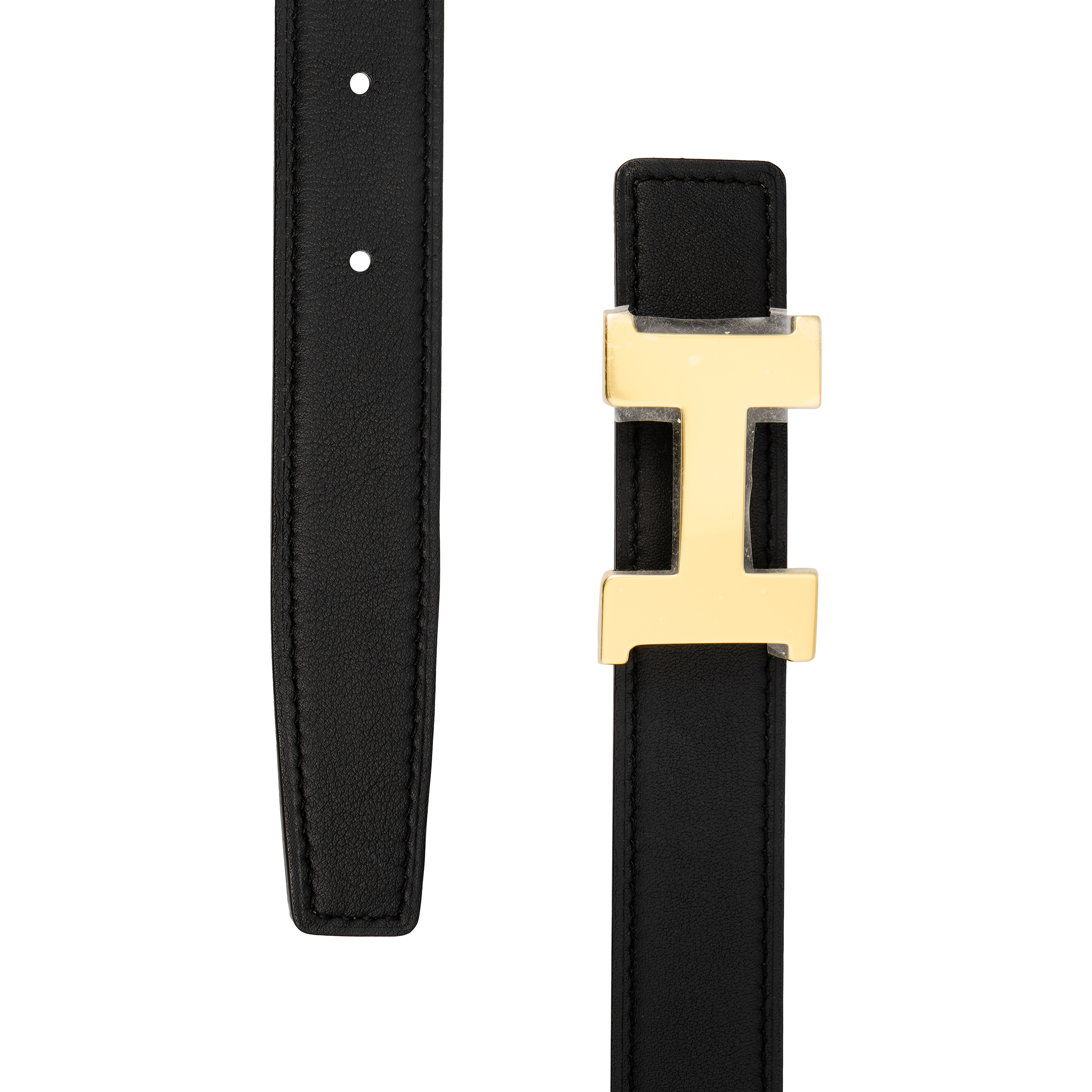 (Women) HERMES Mini Constance Swift & Epsom Leather Reversible Belt Black/Gold 2.4cm H064545CC06-H052150CABV080 圖 5