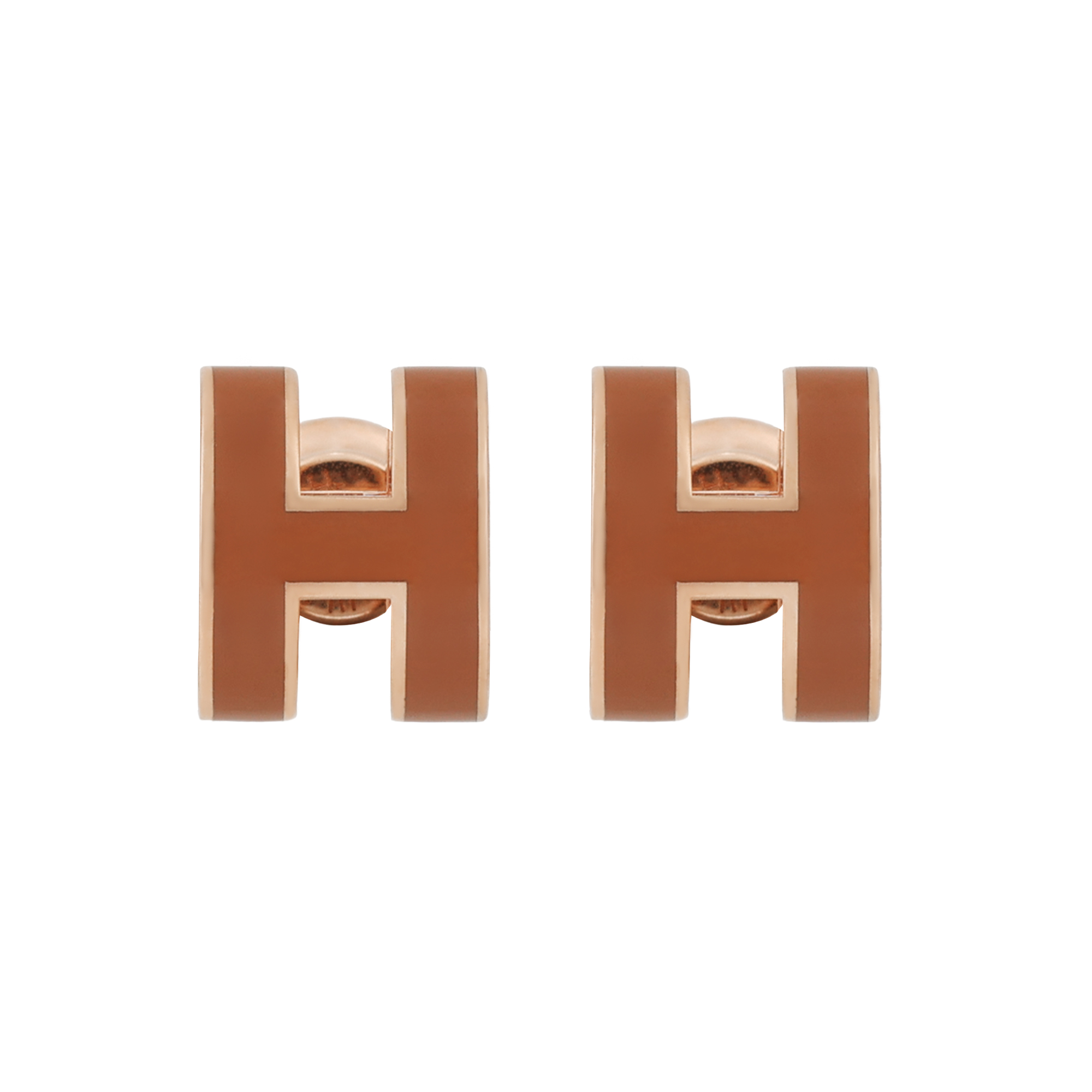 (Women) HERMES Mini Pop H Earrings Rose Gold Plated for Women - Rose Gold Color. H608002FOA9
