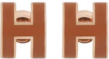 (Women) HERMES Mini Pop H Earrings Rose Gold Plated for Women - Rose Gold Color. H608002FOA9 (Women) HERMES Mini Pop H Earrings Rose Gold Plated for Women - Rose Gold Color. H608002FOA9