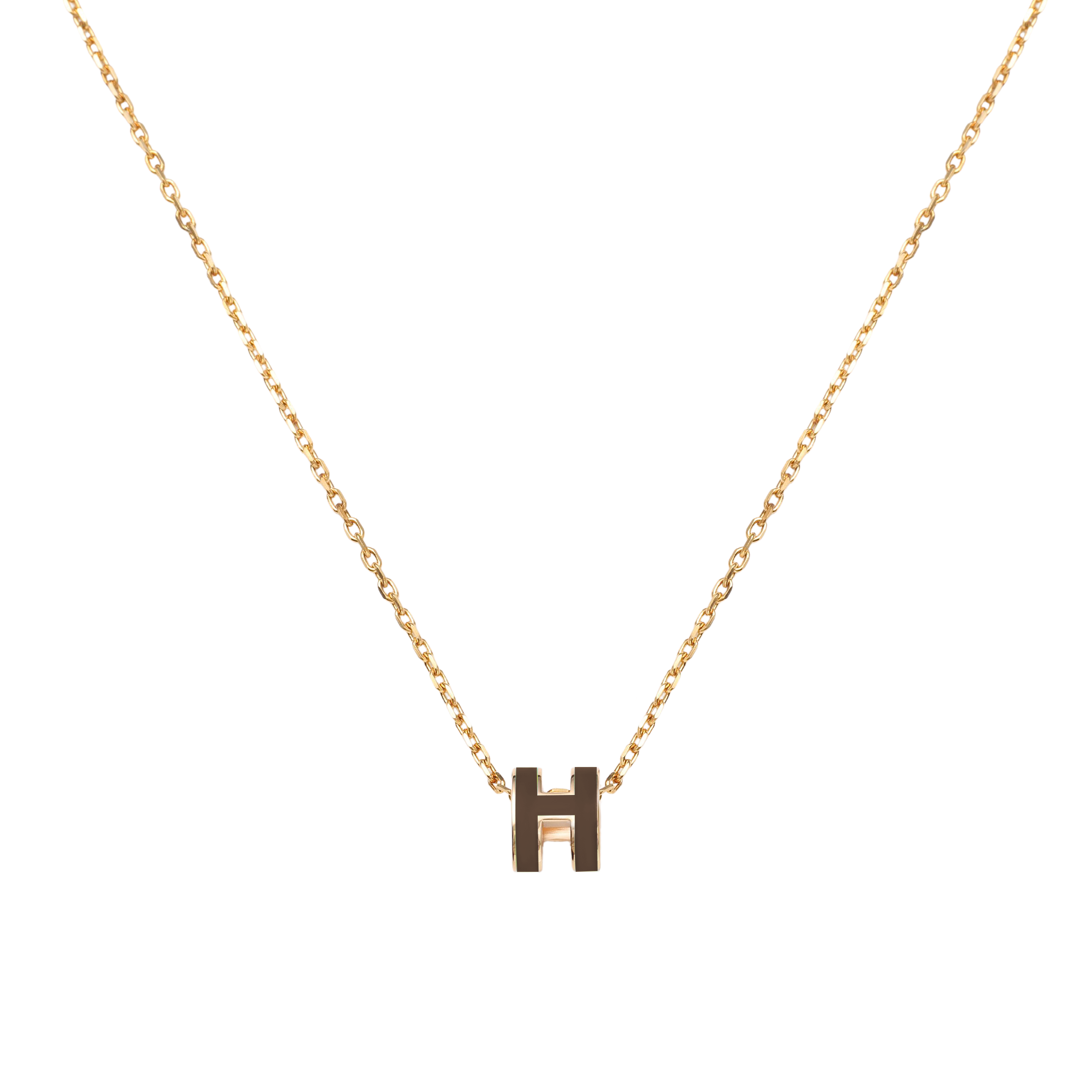 (Women) HERMES Mini Pop H Gold-Plated Necklace for Women - Gold H147992F A9 圖 2