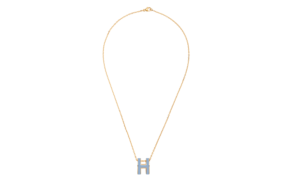 (Women) HERMES Mini Pop H Gold-Plated Necklace for Women - Gold. H147992F 05 圖 3