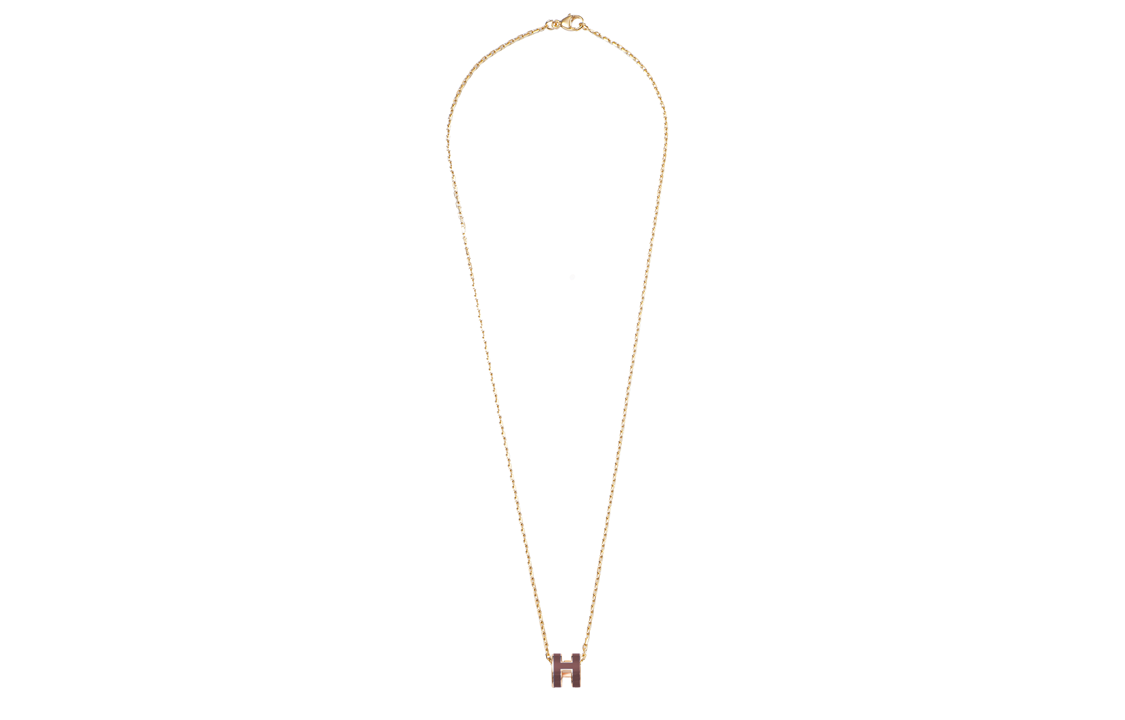 (Women) HERMES Mini Pop H Gold-Plated Necklace for Women - Gold H147992F A9 圖 4