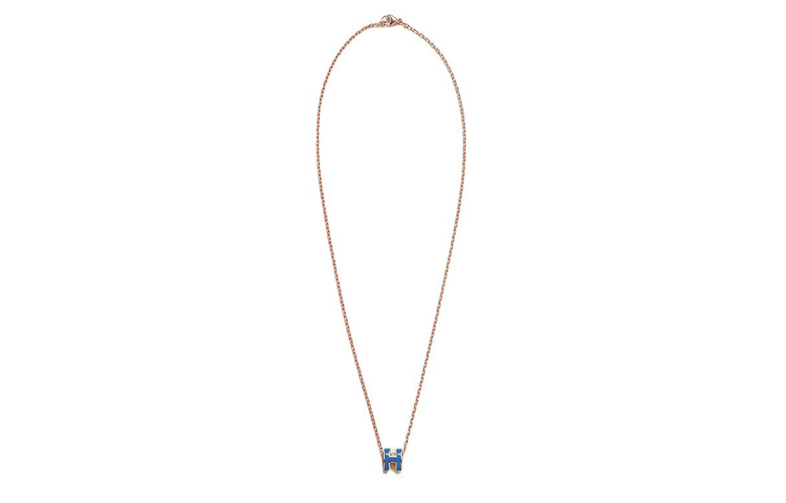 (Women) HERMES Mini Pop H Necklace 18K Rose Gold Fashion Elegant  Jewelry H147992FO73 圖 3