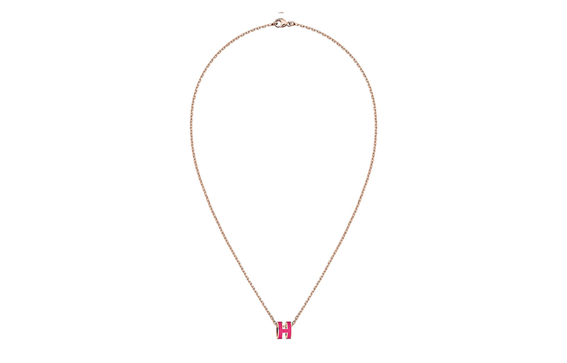 (Women) HERMES Mini Pop H Pendant Necklace Rose Gold-Plated for Women H147992FOS7 圖 4