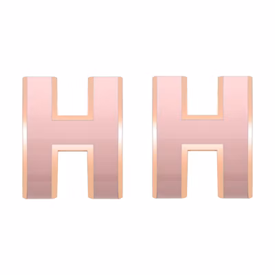 (Women) Hermes Mini Pop H Rose Gold-Plated Earrings H608002FO85