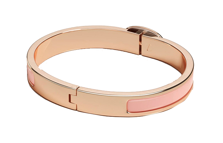 Lookbook (W) HERMES Pulsera Minimalista de Moda para Mujer en Rosa Rosado. H209000FO1Z