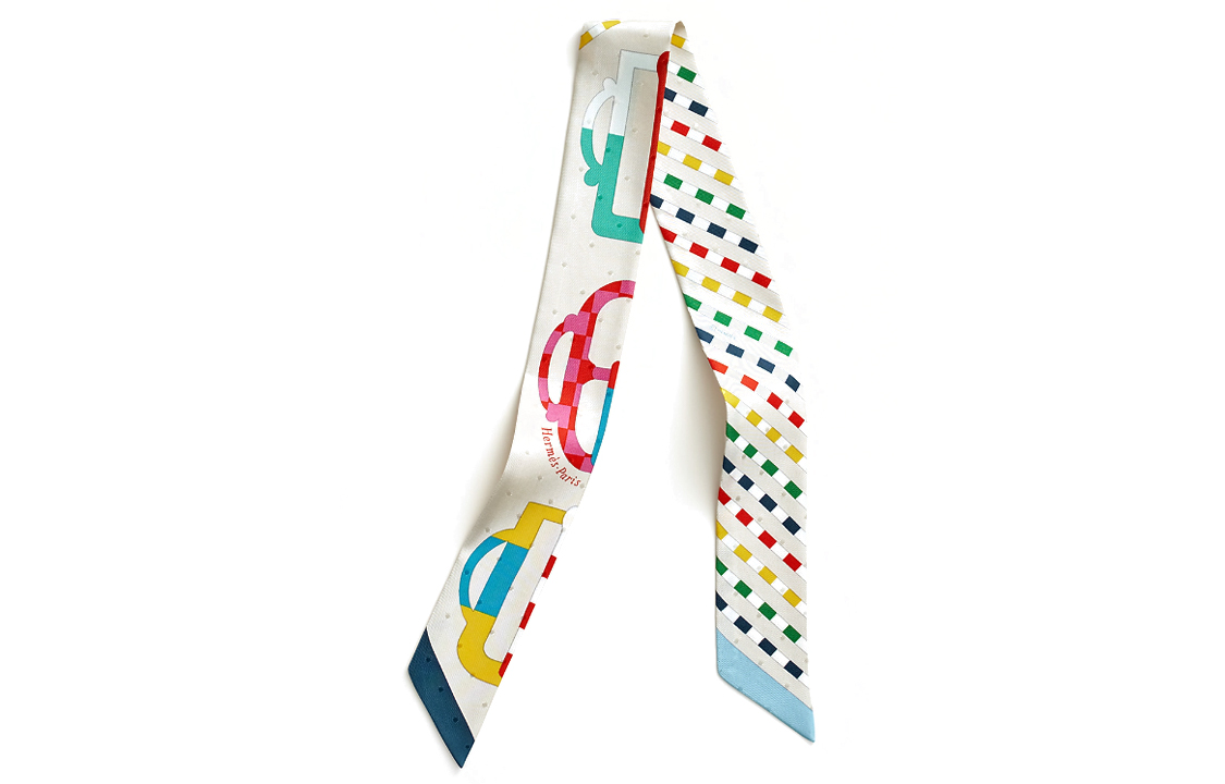 (Women) HERMES Modern Buckle Embroidered Bag with Scarf for Women Multi-color. H063351S 07