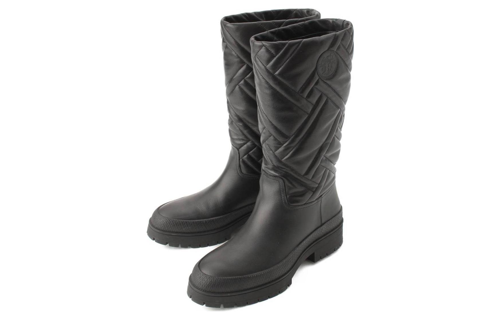 Lookbook (W) 에르메스 모자이크 퀼팅 염소가죽 부츠 (블랙) H222048Z-02