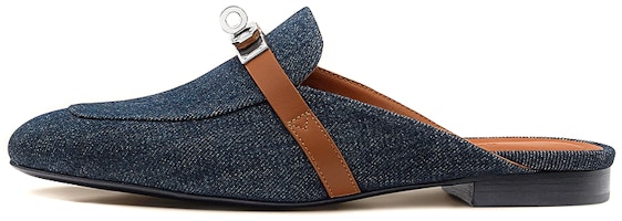 (Women) HERMES Mule 'Denim Blue' H221084Z-48 (Women) HERMES Mule 'Denim Blue' H221084Z-48