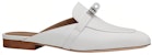(W) HERMES Mule 'Kulit Anak Lembu Fesyen Putih' H212296Z-02