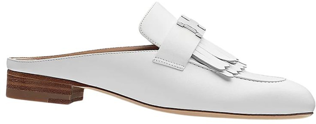 (Women) HERMES Mule 'White Calfskin' H181067Z-91 Order (Women) HERMES Mule 'White Calfskin' H181067Z-91
