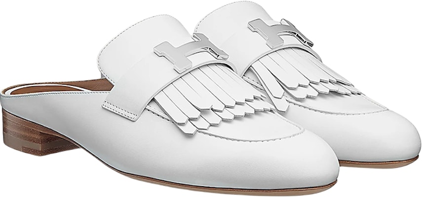 (Women) HERMES Mule 'White Calfskin' H181067Z-91 Lookbook (Women) HERMES Mule 'White Calfskin' H181067Z-91