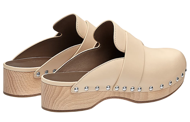 (W) HERMES Mules 'Nude' 圖 4