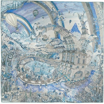 (W) HERMES Syal Sutra Wanita Multicolor - Desain Biru/Pink/Oranye H004147S 06 Buy (W) HERMES Syal Sutra Wanita Multicolor - Desain Biru/Pink/Oranye H004147S 06