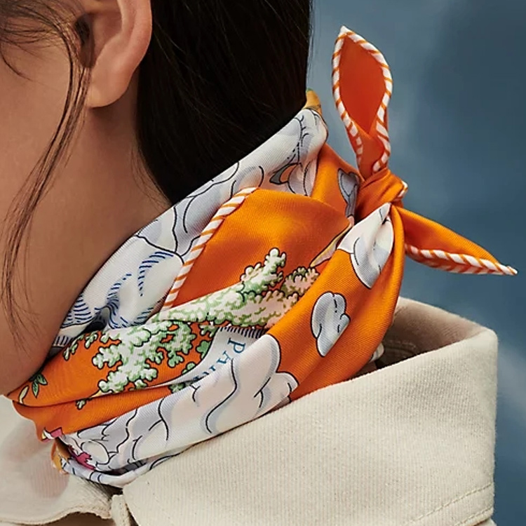 (Women) HERMES My Cloud Series Silk Scarf 90x90cm  Fashion Accessory. H003900S-11 圖 5