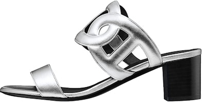 (Women) HERMES Nappa High-Heel Sandals 'Silver' H202180Z-52 (Women) HERMES Nappa High-Heel Sandals 'Silver' H202180Z-52